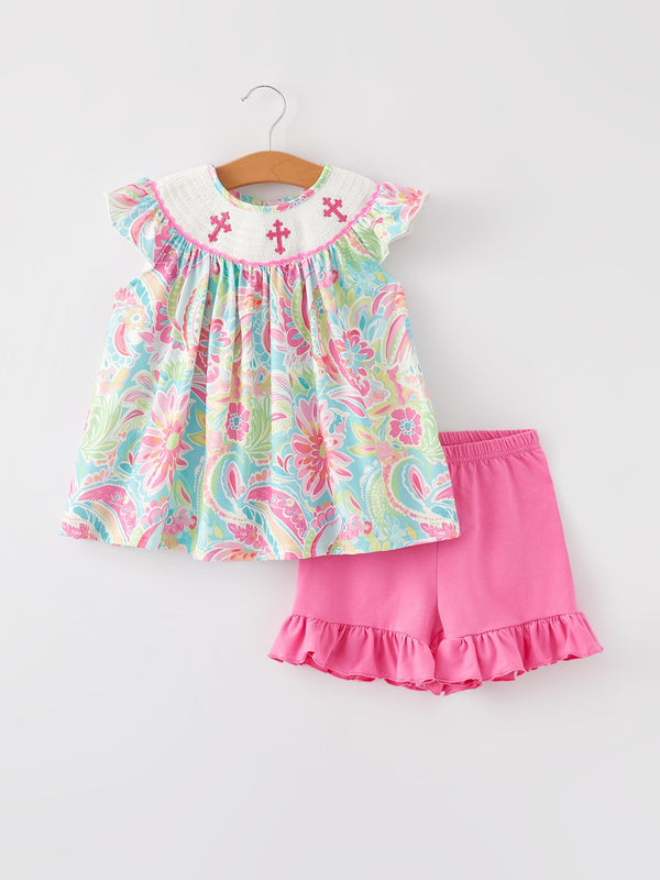 easter-cross-smocking-embroidery-baby-girl-set Rylee Faith Designs - Sophia's StyleOutfit-1